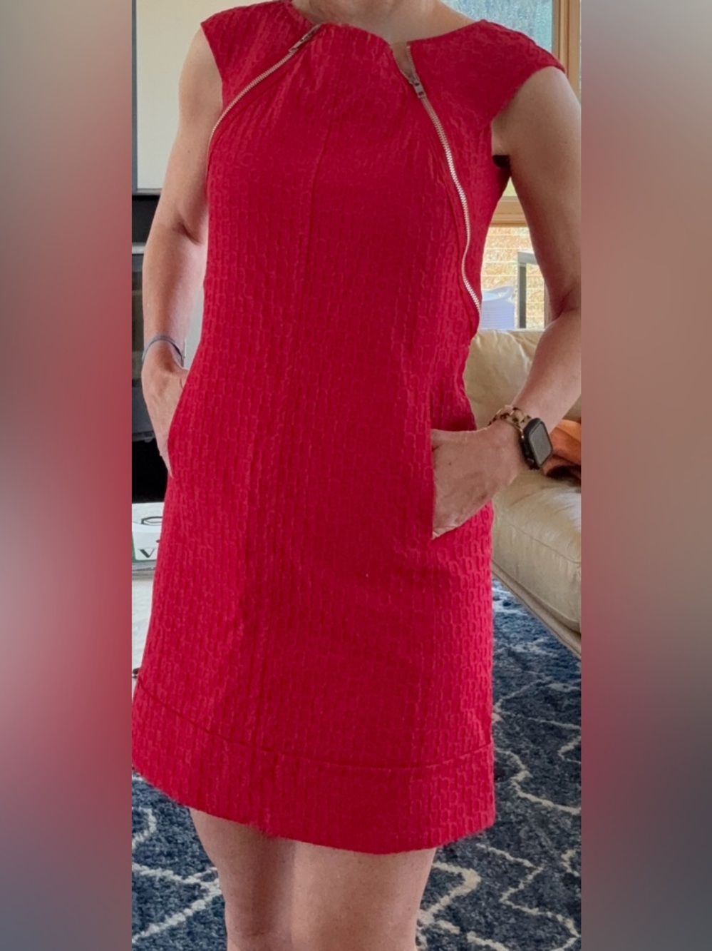 Maggie London Textured Sheath Dress